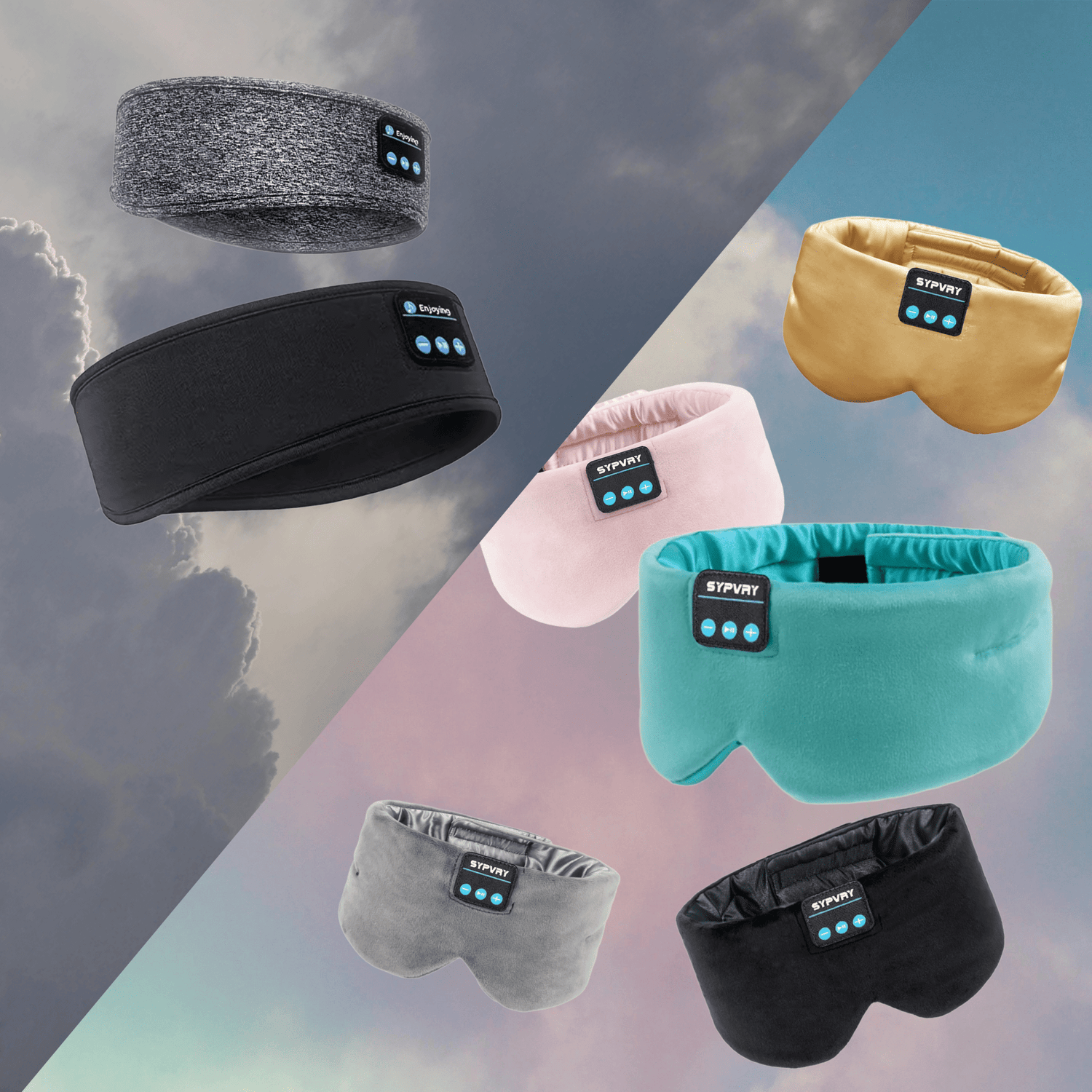 Signature products showcasing Serenity vs Serenity 2 Bluetooth sleepmask