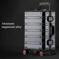Large Capacity Trolley Suitcase Travel Bag Aluminum-magnesium Alloy Travel Suitcase Business Rolling Luggage Jetvance